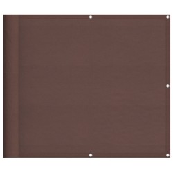 Écran de balcon marron 90x700 cm 100% polyester oxford 562917562917