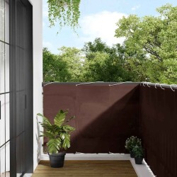 Écran de balcon marron 120x800 cm 100% polyester oxford 562921562921