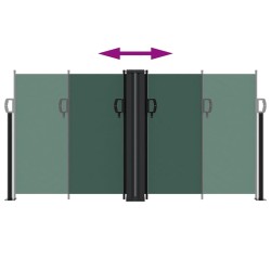 Auvent latéral rétractable vert foncé 120x1200 cm 562975562975