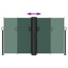 Auvent latéral rétractable vert foncé 140x1200 cm 562977562977