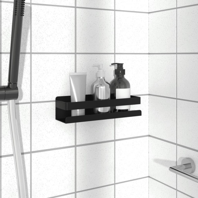 Étagère de douche noir mat acier inoxydable 304 brossé 562978562978
