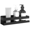 Étagère de douche noir mat acier inoxydable 304 brossé 562978562978