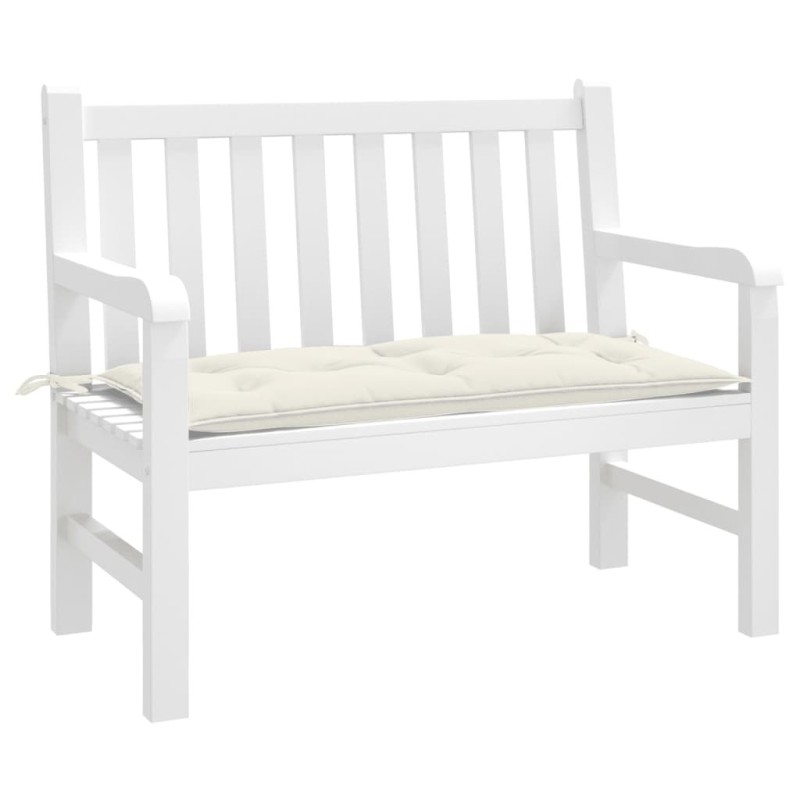 Coussin de banc de jardin crème mélangé 100x50x7 cm tissu 562980562980