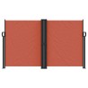 Auvent latéral rétractable terre cuite 140x1000 cm 562983562983