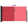 Auvent latéral rétractable rouge 120x600 cm 562988562988