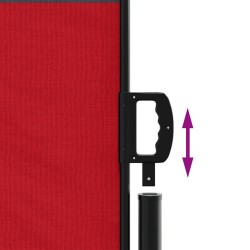 Auvent latéral rétractable rouge 120x600 cm 562988562988