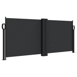 Auvent latéral rétractable noir 100x1000 cm 562989562989