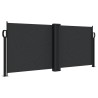 Auvent latéral rétractable noir 100x1000 cm 562989562989