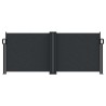 Auvent latéral rétractable noir 100x1000 cm 562989562989