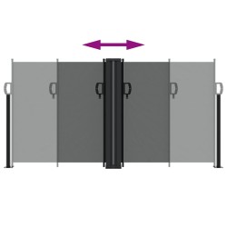 Auvent latéral rétractable anthracite 120x1000 cm 562990562990