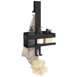 Support de douche suspendu noir mat acier inoxydable 304 brossé 562993562993