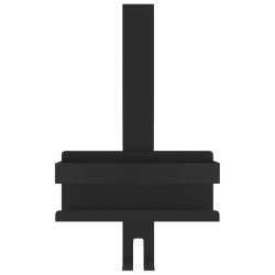 Support de douche suspendu noir mat acier inoxydable 304 brossé 562993562993