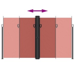 Auvent latéral rétractable terre cuite 200x1200 cm 562994562994