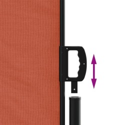 Auvent latéral rétractable terre cuite 200x1200 cm 562994562994