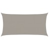 Voile d'ombrage 160 g/m² rectangulaire gris clair 2x3,5 m PEHD 563010563010