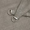 Voile d'ombrage 160 g/m² rectangulaire gris clair 2x3,5 m PEHD 563010563010