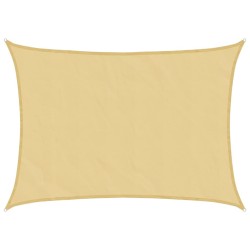 Voile d'ombrage sable 7x5 m 100 % polyester oxford 563016563016