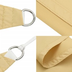 Voile d'ombrage sable 4,5x2,5 m 100 % polyester oxford 563026563026