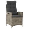 Ensemble de salle à manger pour jardin 3 pcs Gris polyrotin 563044563044
