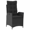 Ensemble de salle à manger pour jardin 3 pcs Noir polyrotin 563047563047