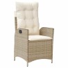 Ensemble de salle à manger pour jardin 3 pcs Beige polyrotin 563049563049