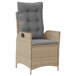 Ensemble de salle à manger pour jardin 3 pcs Beige polyrotin 563051563051