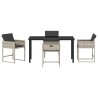 Ensemble de salle à manger pour jardin 5 pcs Gris clair 563060563060