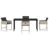 Ensemble de salle à manger pour jardin 5 pcs Gris clair 563061563061