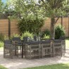 Ensemble de salle à manger pour jardin 9 pcs Gris 563069563069