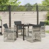 Ensemble de salle à manger pour jardin 5 pcs Gris clair 563099563099