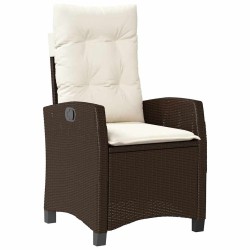 Ensemble de salle à manger pour jardin 3 pcs Marron polyrotin 563119563119