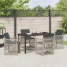 Ensemble de salle à manger pour jardin 5 pcs Gris clair 563120563120