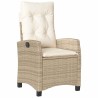 Ensemble de salle à manger pour jardin 3 pcs Beige polyrotin 563134563134