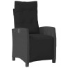 Ensemble de salle à manger pour jardin 3 pcs Noir polyrotin 563135563135