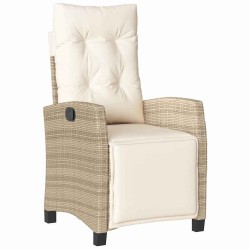Ensemble de salle à manger pour jardin 3 pcs Beige polyrotin 563137563137