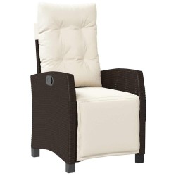 Ensemble de salle à manger pour jardin 3 pcs Marron polyrotin 563138563138