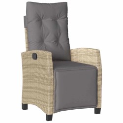 Ensemble de salle à manger pour jardin 3 pcs Beige polyrotin 563139563139