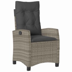 Ensemble de salle à manger pour jardin 3 pcs Gris polyrotin 563140563140
