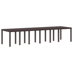 Table de Jardin Marron 350 x 100 x 74 cm polyrotin 563145563145