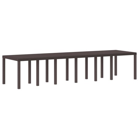 Table de Jardin Marron 350 x 100 x 74 cm polyrotin 563145563145