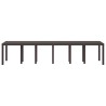Table de Jardin Marron 350 x 100 x 74 cm polyrotin 563145563145