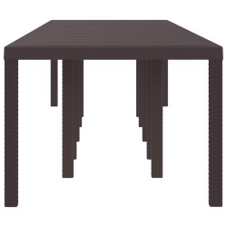 Table de Jardin Marron 350 x 100 x 74 cm polyrotin 563145563145