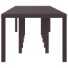 Table de Jardin Marron 350 x 100 x 74 cm polyrotin 563145563145
