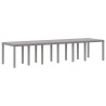 Table de Jardin Gris clair 350 x 100 x 74 cm polyrotin 563146563146