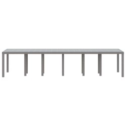 Table de Jardin Gris clair 350 x 100 x 74 cm polyrotin 563146563146