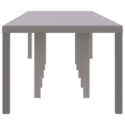 Table de Jardin Gris clair 350 x 100 x 74 cm polyrotin 563146563146