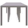 Table de Jardin Gris clair 350 x 100 x 74 cm polyrotin 563146563146