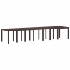 Table de Jardin Marron 400 x 100 x 73 cm polyrotin 563147563147