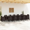 Table de Jardin Marron 400 x 100 x 73 cm polyrotin 563147563147
