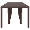 Table de Jardin Marron 400 x 100 x 73 cm polyrotin 563147563147